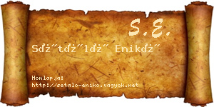 Sétáló Enikő névjegykártya